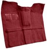 Molded Loop Carpet for 1967-1972 GM K Series Regular Cab Trucks w/Gas Tank in Cab [Jute Backing, Maroon] - image 2