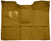 Molded Loop Carpet for 1967-1972 GM K Series Regular Cab Trucks w/Gas Tank in Cab [Jute Backing, Gold] - image 1