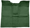 Molded Loop Carpet for 1967-1972 GM K Series Regular Cab Trucks w/o Gas Tank in Cab [Mass Backing, Dark Green] - image 1