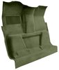 Molded Loop Carpet for 1973 GM C Series Regular Cab Truck w/TH350 or 3-Speed Manual [OE-Style Jute Backing, Dark Olive Green] - image 2