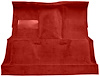Molded Loop Carpet for 1973 GM C Series Regular Cab Trucks w/TH400 [Mass Backing, Red] - image 1