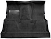 Molded Loop Carpet for 1973 GM C Series Regular Cab Trucks w/4-Speed [OE-Style Jute Backing, Black] - image 1