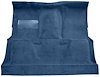 Molded Loop Carpet for 1973 GM C Series Regular Cab Trucks w/4-Speed [Mass Backing, Medium Blue] - image 1