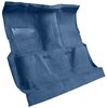 Molded Loop Carpet for 1973 GM C Series Regular Cab Trucks w/4-Speed [Mass Backing, Medium Blue] - image 2