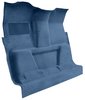 Molded Cut Pile Carpet for 1974 GM C Series Regular Cab Trucks w/TH350 or 3-Speed Manual [OE-Style Jute Backing, Blue] - image 2