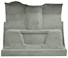 Molded Cut Pile Carpet for 1974 GM C Series Regular Cab Trucks w/TH350 or 3-Speed Manual [OE-Style Jute Backing, Silver] - image 1