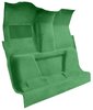 Molded Cut Pile Carpet for 1974 GM C Series Regular Cab Trucks w/4-Speed [Mass Backing, Light Jade Green] - image 2