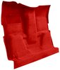 Molded Cut Pile Carpet for 1975-1980 GM C Series Regular Cab Trucks [Jute Backing, TH400, Dark Red/Carmine] - image 2