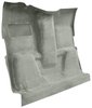 Molded Cut Pile Carpet for 1975-1980 GM C Series Regular Cab Trucks w/TH400 [OE-Style Jute Backing, Silver] - image 2