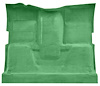 Molded Cut Pile Carpet for 1975-1980 GM C Series Regular Cab Trucks w/TH400 [Mass Backing, Light Jade Green] - image 1