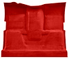 Molded Cut Pile Carpet for 1975-1980 GM C Series Regular Cab Trucks w/TH400 [Mass Backing, Dark Red/Carmine] - image 1