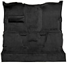 Molded Cut Pile Carpet for 1981-1987 GM C/R Series Trucks w/Automatic or 3-Speed [Column Shift, Jute Backing, Black] - image 1