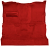 Molded Cut Pile Carpet for 1981-1987 GM C/R Series Trucks w/Automatic or 3-Speed [Column Shift, Jute Backing, Dark Red/Carmine] - image 1