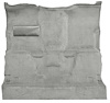 Molded Cut Pile Carpet for 1981-1987 GM C/R Series Trucks w/Automatic or 3-Speed [Column Shift, Mass Backing, Silver] - image 1