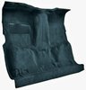 Molded Cut Pile Carpet for 1981-1986 GM C Series Regular Cab Trucks w/4-Speed Manual [Jute Backing, Dark Blue] - image 2