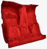 Molded Cut Pile Carpet for 1981-1986 GM C Series Regular Cab Trucks w/4-Speed [Mass Backing, Dark Red/Carmine] - image 2