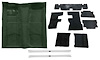 Molded Loop Carpet Kit for 1967-1969 Chevrolet Camaro, Pontiac Firebird, with Sound Deadener and Sill Plates [Dark Green] - image 1