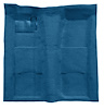 Molded Loop Carpet for 1967-1969 Chevrolet Camaro, Pontiac Firebird [OE-Style Jute Backing, 1-Piece, Bright Blue] - image 1