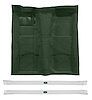 Molded Loop Carpet Kit for 1967-1969 Chevrolet Camaro, Pontiac Firebird [Mass Backing, 1-Piece, Dark Green] - image 1