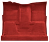 Molded Loop Carpet for 1973 Chevrolet/GMC K Series Truck [OE-Style Jute Backing, 1-Piece, Red] - image 1