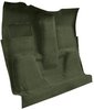 Molded Loop Carpet for 1973 Chevrolet/GMC K Series Truck [OE-Style Jute Backing, 1-Piece, Dark Olive Green] - image 2
