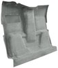 Molded Cut Pile Carpet for 1975-1980 Chevrolet/GMC K Series Truck [OE-Style Jute Backing, 1-Piece, Dove Gray] - image 2