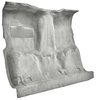 Molded Cut Pile Carpet for 1981-1987 Chevrolet, GMC C/K/R/V Series Truck [OE-Style Jute Backing, 1-Piece, Silver] - image 2