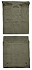 Molded CutPile Passenger/Cargo Area Carpet Fits Select 2007-2014 Cadillac, Chevy, GMC SUV Models [Jute Backing, 2-Piece, Almond] - image 1