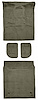 Molded CutPile Passenger/Cargo Area Carpet Fits Select 2007-2009 Cadillac, Chevy, GMC SUV Models [Jute Backing, 4-Piece, Almond] - image 1