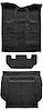 Molded Cut Pile Passenger/Cargo Area Carpet Fits Select 2011-2014 Cadillac, Chevy, GMC SUV Models [Jute Backing, 3-Piece, Ebony] - image 1