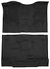 Molded Cut Pile Carpet Fits Select 2014-2018 Chevrolet, GMC Double Cab Truck Models [OE-Style Jute Backing, 2-Piece, Black] - image 1