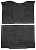 Molded Cut Pile Carpet Fits Select 2014-2018 Chevrolet, GMC Double Cab Truck Models [OE-Style Jute Backing, 2-Piece, Ebony] - image 1
