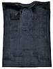 Molded Cut Pile Carpet for 1988-2002 Chevrolet/GMC C/K Series Trucks [OE-Style Jute Backing, Extended Cab, 1-Piece, Navy Blue] - image 1