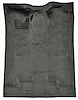 Molded Cut Pile Carpet for 1988-2002 Chevrolet/GMC C/K Series Trucks [OE-Style Jute Backing, Extended Cab, 1-Piece, Medium Gray] - image 1
