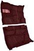 Molded Cut Pile Carpet for 1981-1991 Chevrolet/GMC C/R Series Trucks [OE-Style Jute Backing, Crew Cab, 2-Piece, Maroon] - image 2