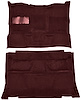 Molded Cut Pile Carpet for 1981-1991 Chevrolet/GMC C/R Series Trucks [Mass Backing, Crew Cab, 2-Piece, Maroon] - image 1