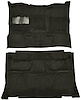 Molded Cut Pile Carpet for 1981-1991 Chevrolet/GMC C/R Series Trucks [Mass Backing, Crew Cab, 2-Piece, Charcoal] - image 1
