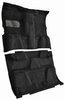 Molded Cut Pile Carpet for 1981-1991 Chevrolet/GMC C/K/R/V Series Trucks [OE-Style Jute Backing, Crew Cab, 2-Piece, Black] - image 2
