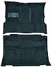 Molded Cut Pile Carpet for 1981-1991 Chevrolet/GMC C/K/R/V Series Trucks [OE-Style Jute Backing, Crew Cab, 2-Piece, Dark Blue] - image 1