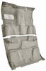 Molded Cut Pile Carpet for 1981-1991 Chevy/GMC C/K/R/V Series Trucks [Jute Backing, Crew Cab, 2-Piece, Medium Gray/Pewter] - image 2