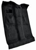 Molded Cut Pile Carpet for 1999-2007 Chevy Silverado/GMC Sierra Trucks [OE-Style Jute Backing, Extended Cab, 1-Piece, Black] - image 2