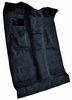 Molded Cut Pile Carpet for 1999-2007 Chevy Silverado/GMC Sierra Trucks [OE-Style Jute Backing, Extended Cab, 1-Piece, Navy Blue] - image 2
