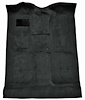 Molded Cut Pile Carpet for 1999-2007 Chevy Silverado/GMC Sierra Trucks [OE-Style Jute Backing, Extended Cab, 1-Piece, Ebony]