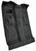 Molded Cut Pile Carpet for 1999-2007 Chevy Silverado/GMC Sierra Trucks [OE-Style Jute Backing, Extended Cab, 1-Piece, Ebony] - image 2