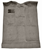 Molded Cut Pile Carpet for 1999-2007 Chevy Silverado/GMC Sierra Trucks [Jute Backing, Extended Cab, 1-Piece, Medium Gray/Pewter]