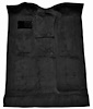 Molded Cut Pile Carpet for 1999-2007 Chevy Silverado/GMC Sierra Trucks [Mass Backing, Extended Cab, 1-Piece, Black] - image 1