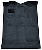 Molded Cut Pile Carpet for 1999-2007 Chevy Silverado/GMC Sierra Trucks [Mass Backing, Extended Cab, 1-Piece, Navy Blue] - image 1