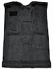 Molded Cut Pile Carpet Fits Select 1999-2007 Cadillac/Chevy/GMC Trucks [OE-Style Jute Backing, Crew Cab, 1-Piece, Graphite]
