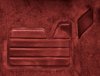 Molded Cut Pile Carpet Fits Select 1997-2002 Chevy/GMC Trucks [Mass Backing, Extended Cab, 1-Piece, Claret/Oxblood] - image 3