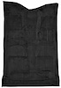 Molded Cut Pile Carpet Fits Select 2007-2014 Cadillac/Chevy/GMC Trucks [OE-Style Jute Backing, Crew Cab, 1-Piece, Black] - image 1